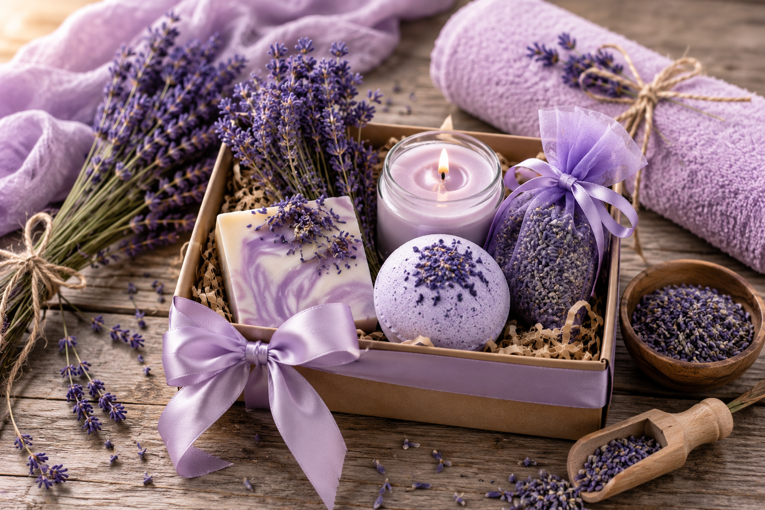 DIY Lavendel Wellness Set