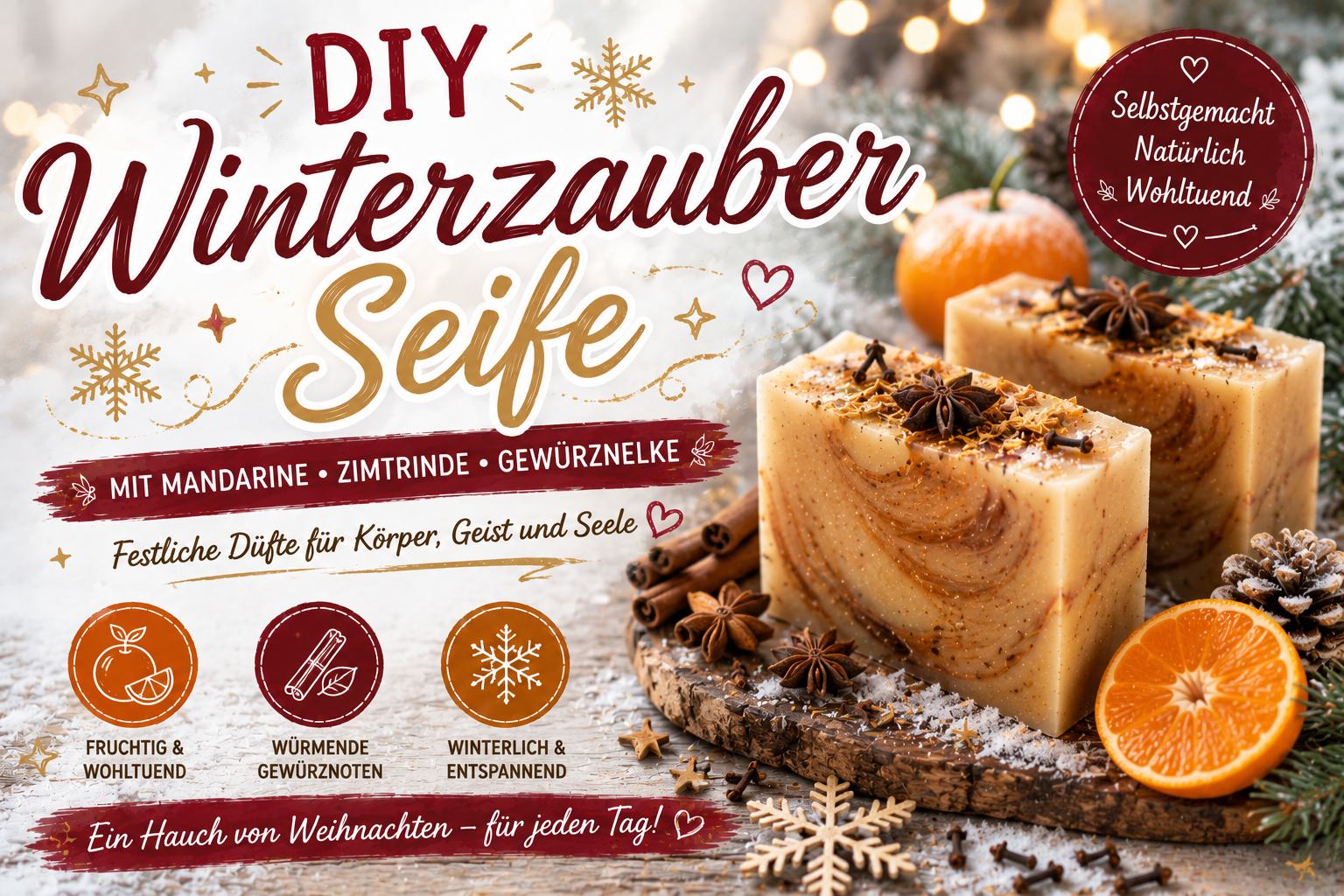 DIY Winterzauber Seife